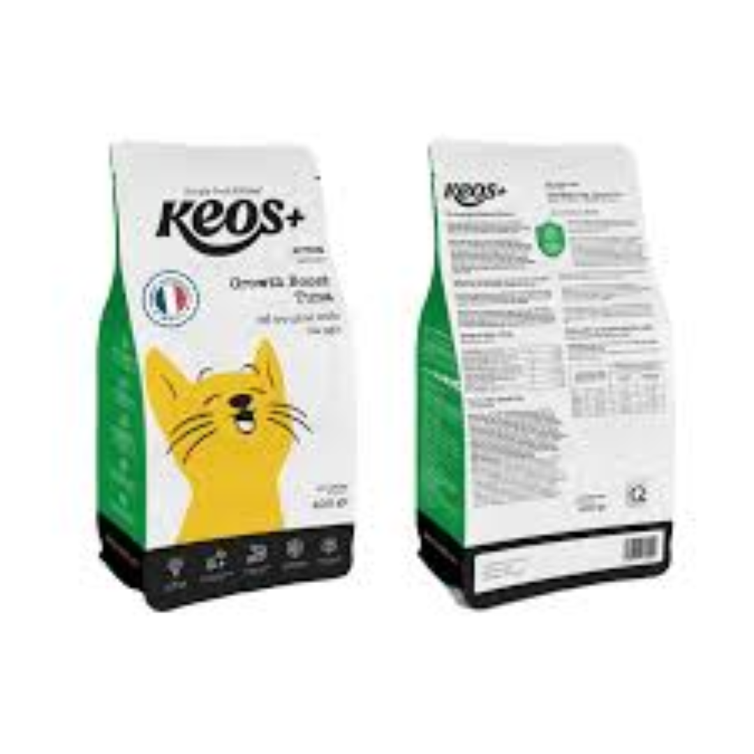 KEOS+CAT KITTEN GROWTH BOOST W TUNA 400G